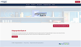 Startpagina website UitgesprokenZaak.nl. UitgesprokenZaak-image