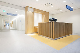 Toepassing iQ Optima van Tarkett in Amphia Ziekenhuis in Breda. (foto: Tarkett) iQ-Optima Amphia