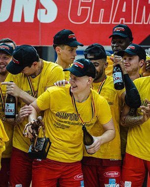 Filou BC Oostende voor het eerst kampioen met COREtec Floors. Filou BC Oostende