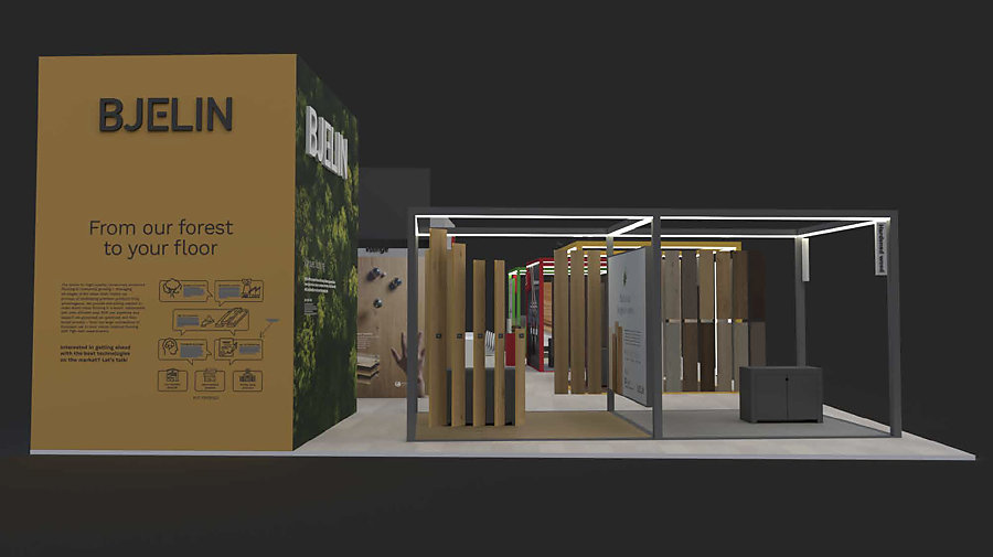 Impressie van de stand van Bjelin op Domotexjpg
