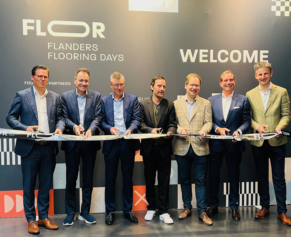 De founding partners openen de Flanders Flooring Days. De founding partners openen de Flanders Flooring Days