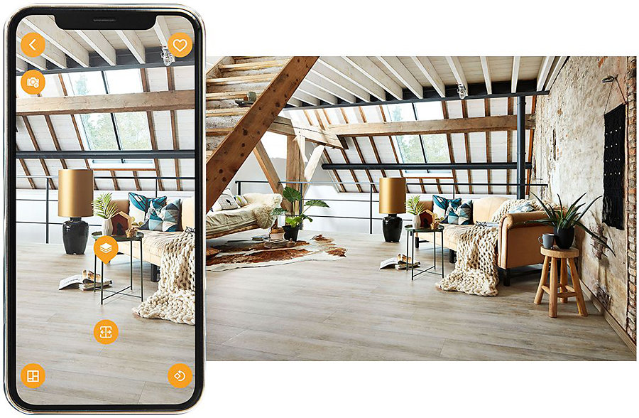 Dankzij een nieuwe digitale tool van Meister kunnen klanten vloeren visualiseren in de eigen woning. 2 teaser meister hoch