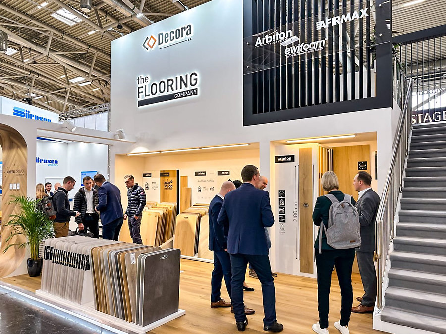 Decora op de vakbeurs BAU twee jaar geleden. (Foto: Decora) Decora beurs impressie