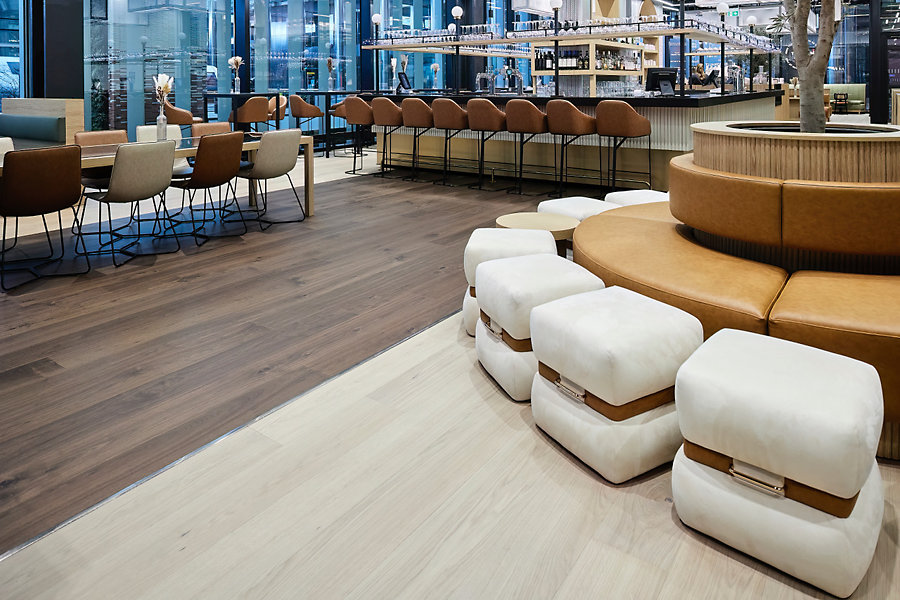 Woodura van Bjelin in de Market Halls Canary Wharf London