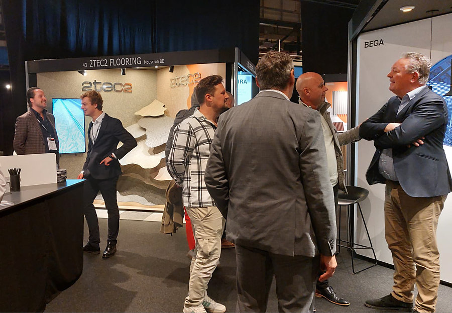 Ook 2tec2 Flooring was met een stand aanwezig op de beurs Ook 2tec2 Flooring was met een stand aanwezig op de beurs