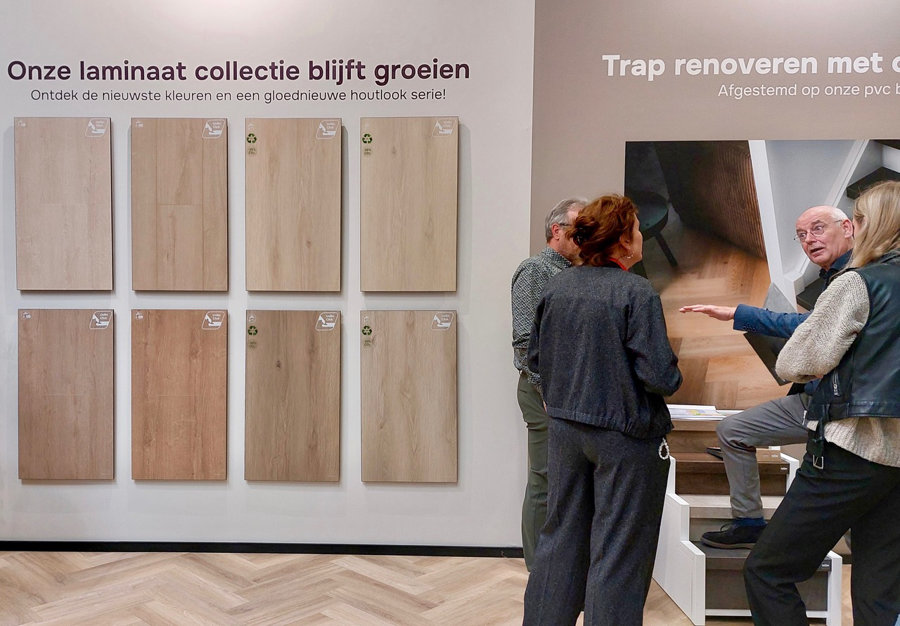 InCotap bracht tevens een uitbreiding bij het laminaat en traprenovatie onder de aandacht