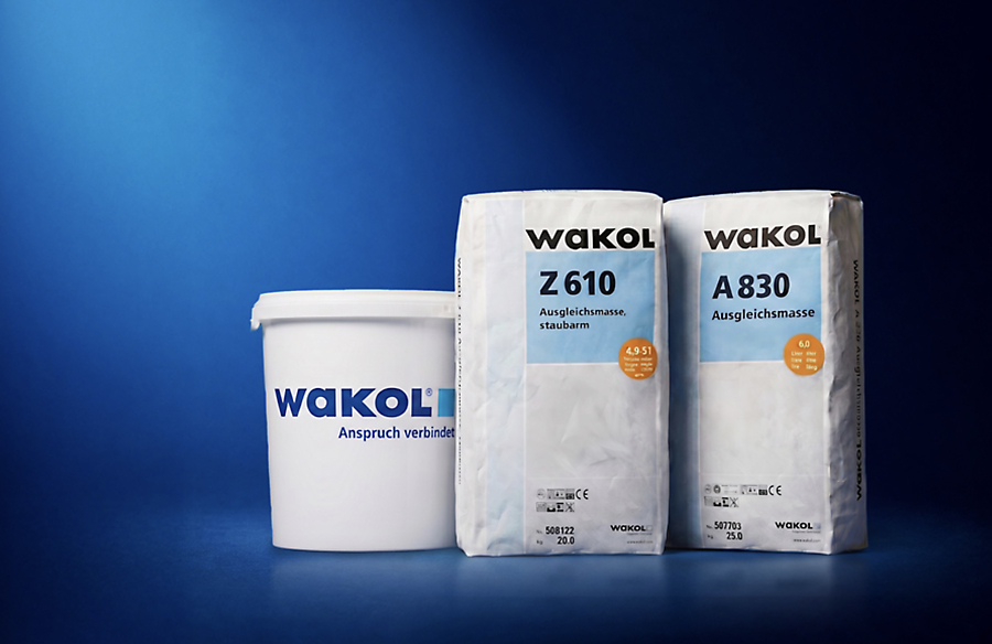 Egalines van WAKOL zijn beschikbaar op basis van zowel cement als gips