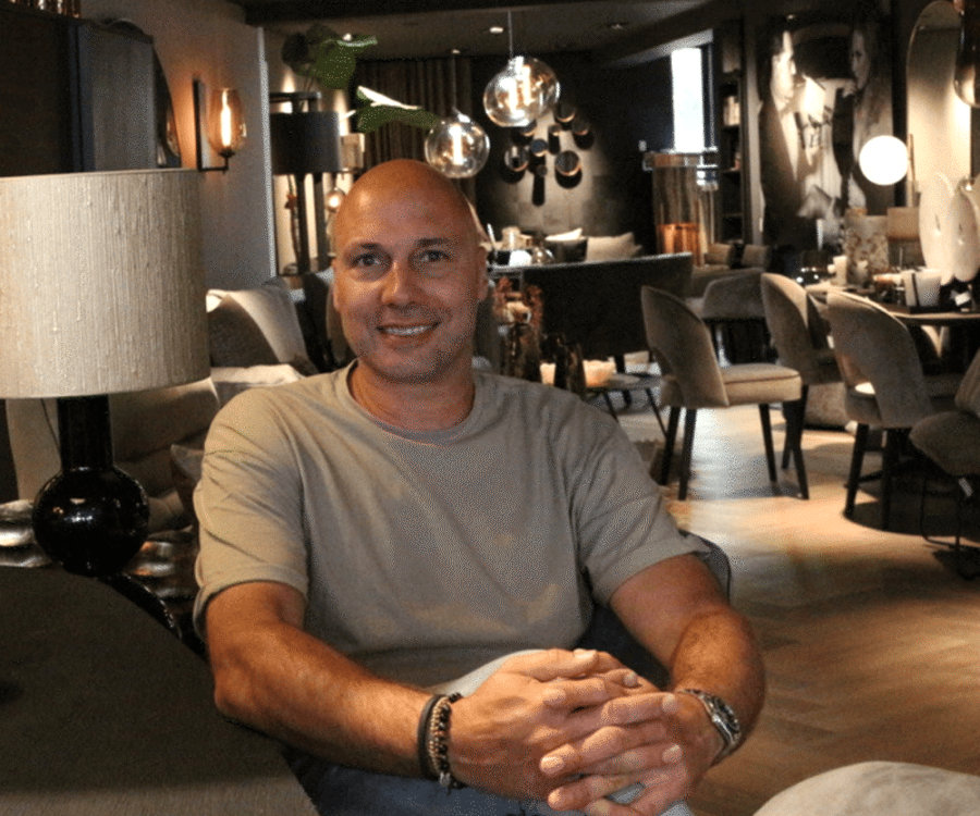 Perry Henkelman van Thuisin Ernes in Den Bosch opende begin dit jaar een Thuisin woonwinkel in Utrecht. Perry Henkelman